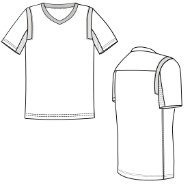 Fashion sewing patterns for Football T-Shirt 2990